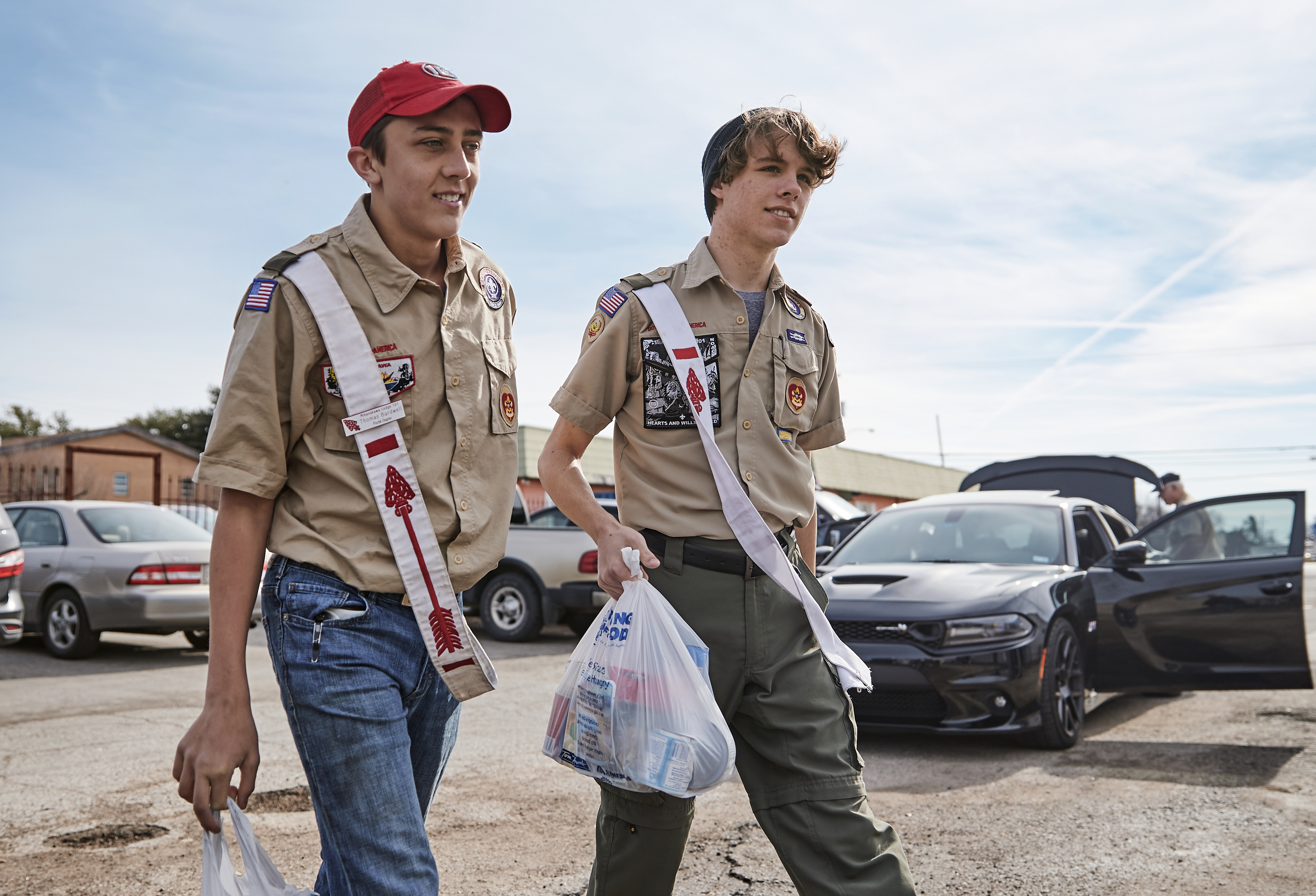 Troop 431 Scouts in Action helping their communities